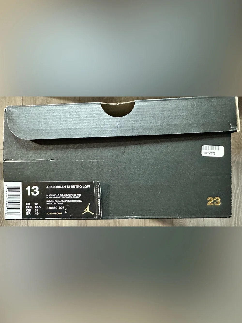 Air Jordan 13 Retro Low Men’s Size 13 (USED) 310810 027 Black University Red